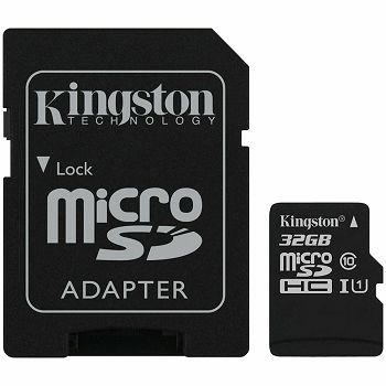 Kingston 32GB microSDHC Canvas Select Plus 100R A1 C10 Card + ADP EAN: 740617298680