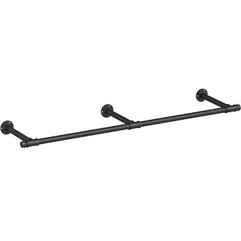 SONGMICS Clothes Hanger for Wall 30.4 x 170 x 7 cm Black