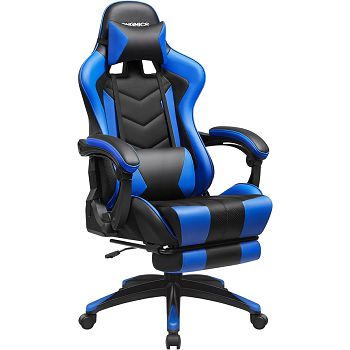 SONGMICS Gaming chair, black and blue, RCG026B01