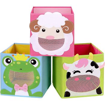 SONGMICS Set of 3 Toy Boxes RFB01PG