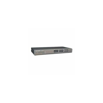 Switch TP-Link TL-SF1024, 24-Port RJ45 10/100Mbps Standard 19-inch rack-mountable steel case switch, 4.8Gbps Switching Capacity, Fanless, Auto Negotiation/Auto MDI/MDIX