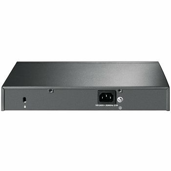 "JetStream 10-Port Gigabit Smart Switch with 8-Port PoE+, 8× Gigabit PoE+ Ports, 2× Gigabit SFP Slots, 802.3at/af, 150 W PoE Power, 1U 13-inch Rack-mountable Steel CaseIntegration with Omada SDN Contr