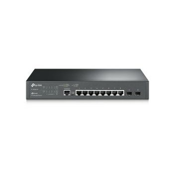 TP-Link JetStream 8-port Gigabit L2 upravljiv preklopnik (Switch), 8×10/100/1000M RJ45 ports, 2×Gigabit SFP, 1U 13" rack-mount