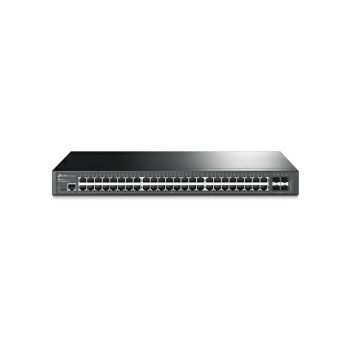 TP-Link JetStream 48-port Gigabit L2 Smart preklopnik, 48×10/100/1000 RJ45 ports, 4×SFP Gigabit, 1U 19" rack-mount