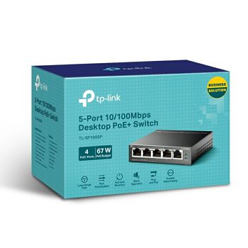 TP-LINK TL-SF1005P 5-port 10/100Mbps switch with 4-Port PoE+