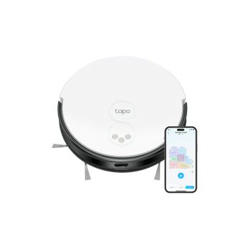 TP-Link Tapo RV20 Mop robotski usisivač i perač, LiDAR + Gyro Navigation, 2600 mAh, 400 ml Dustbin, 300ml Water Tank, WiFi/Bluetooth, Home/Alexa, Tapo APP