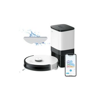 TP-Link Tapo RV30 Plus robotski usisivač i perač + Auto-Empty Dock, LiDAR + Gyro Navigation, 5000 mAh, 350ml Dustbin, 300ml Water Tank, Smart Dust Collection, WiFi/Bluetooth, Home/Alexa, Tapo APP