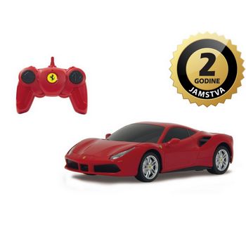 Jamara auto na daljinsko upravljanje Ferrari 488 GTB, crveni 1:24