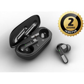 AKAI slušalice sa mikrofonom, Bluetooth, In-ear, crne BTE-J20ANC