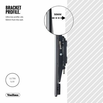 VonHaus 17-37.5 '' tilting wall bracket up to 75kg