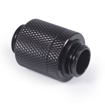 Alphacool ES D-Plug, 20mm, G1/4 male to G1/4 male - Deep Black 17579