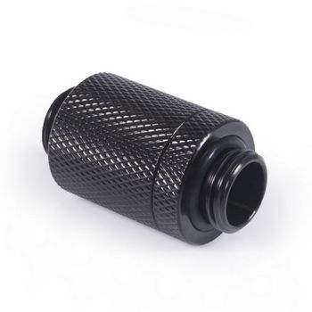 Alphacool ES D-Plug, 25,5mm, G1/4 AG auf G1/4 AG - Deep Black 17580