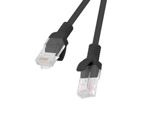 Lanberg Patchcord UTP Cat.5e 10m Black PCU5-10CC-1000-BK