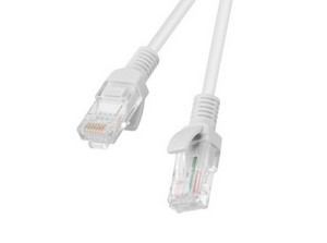 LANBERG PATCHCORD RJ45, CAT. 5E, UTP, 1M, GRAY