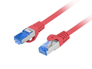 LANBERG PATCHCORD S/FTP CAT.6A 1.5M RED LSZH