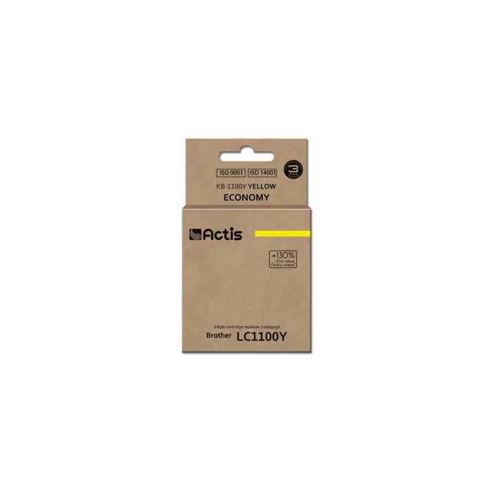 Actis KB-1100Y Ink Cartridge (replacement for Brother LC1100Y/980Y; Standard; 19 ml; yellow)