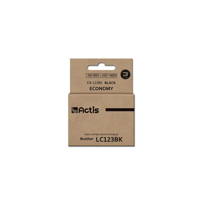 Actis KB-123Bk ink (replacement for Brother LC123BK/LC121BK; Standard; 10 ml; black)