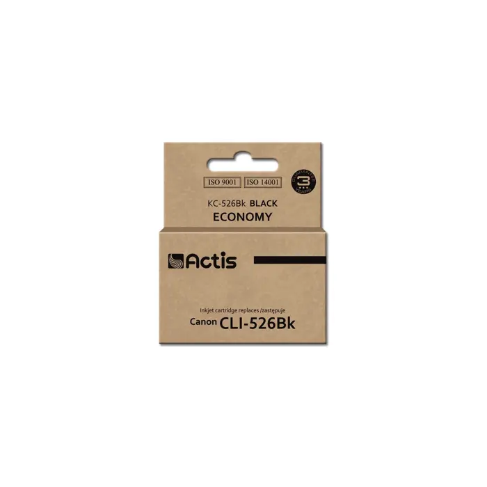 Actis KC-526Bk Ink Cartridge (replacement for Canon CLI-526BK; Standard; 10 ml; black)