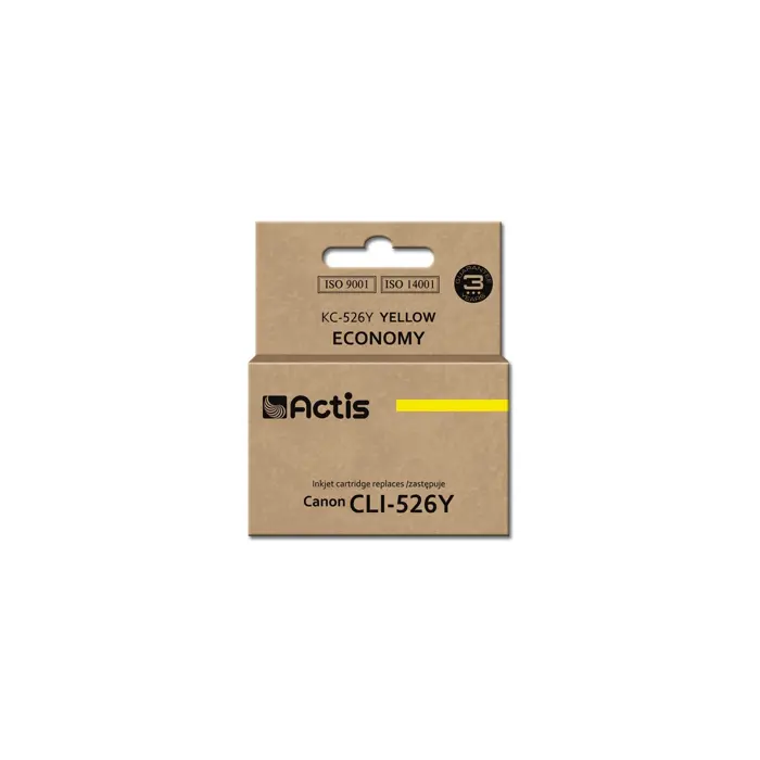 Actis KC-526Y Ink Cartridge (replacement for Canon CLI-526Y; Standard; 10 ml; yellow)