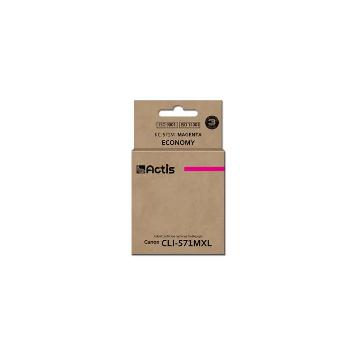 Actis KC-571M ink (replacement for Canon CLI-571M; Standard; 12 ml; magenta)