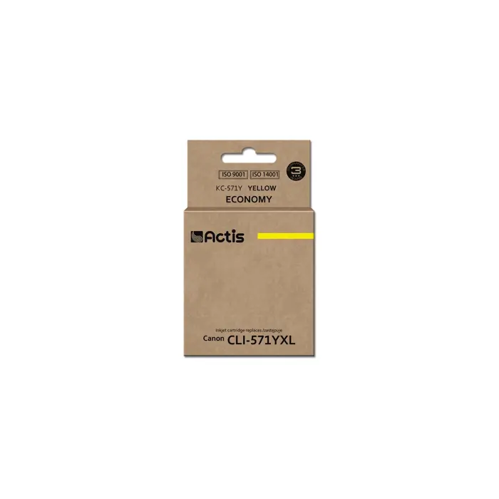 Actis KC-571Y ink (replacement for Canon CLI-571Y; Standard; 12 ml; yellow)