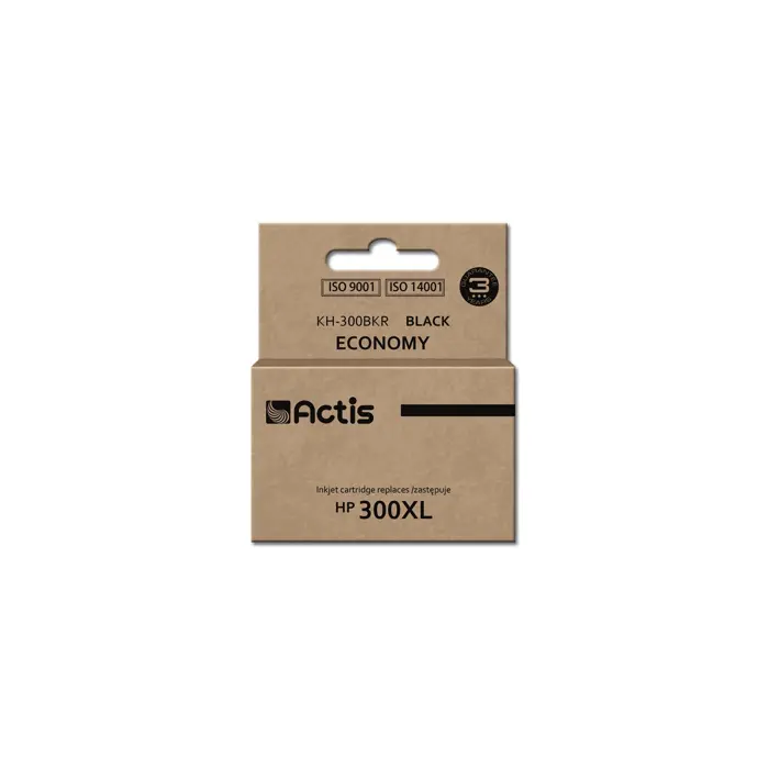 Actis KH-300BKR Ink Cartridge (replacement for HP 300XL CC641EE; Standard; 15 ml; black)