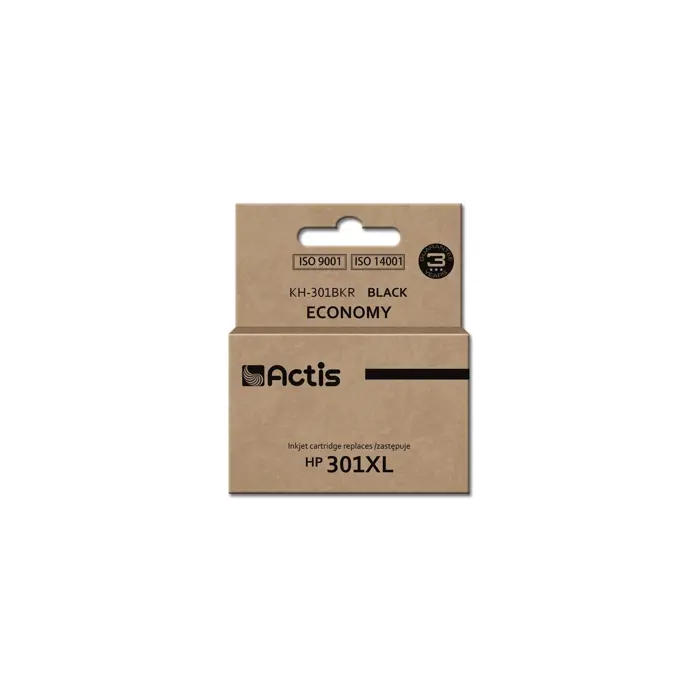 Actis KH-301BKR ink (replacement for HP 301XL CH563EE; Standard; 20 ml; black)