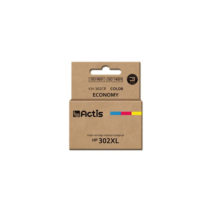 Actis KH-302CR ink (replacement for HP 302XL F6U67AE; Premium; 21 ml; color)