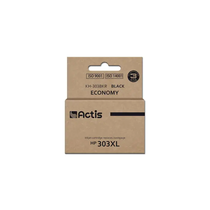 Actis KH-303BKR ink for HP printer, replacement HP 303XL T6N04AE; Premium; 20ml; 600 pages; black