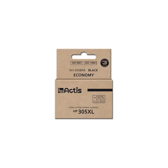 Actis KH-305BKR ink for HP printer; HP 305XL 3YM62AE replacement; Standard; 20 ml; black