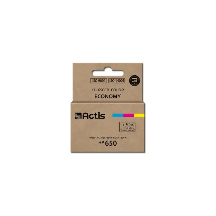 Actis KH-650CR ink (replacement for HP 650 CZ102AE; Standard; 9 ml; color)