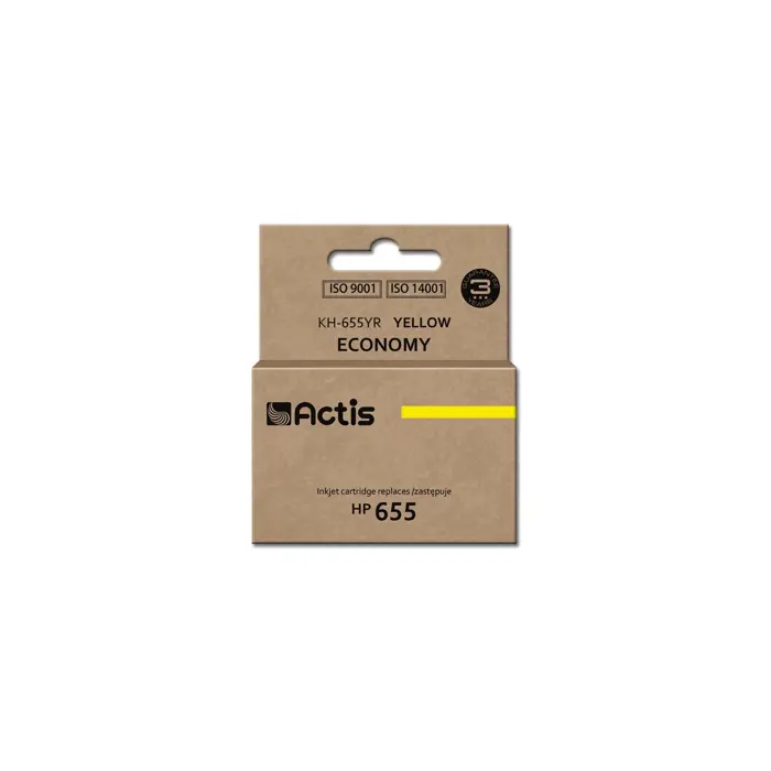 Actis KH-655YR ink (replacement for HP 655 CZ112AE; Standard; 12 ml; yellow)