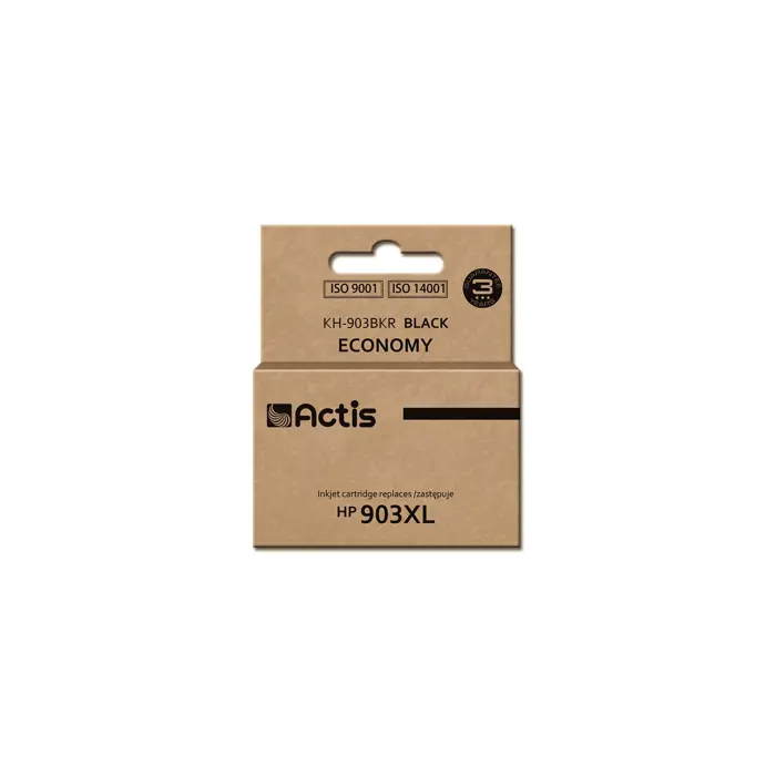 Actis KH-903BKR Ink Cartridge (replacement for HP 903XL T6M15AE; Standard; 30ml; black) - New Chip