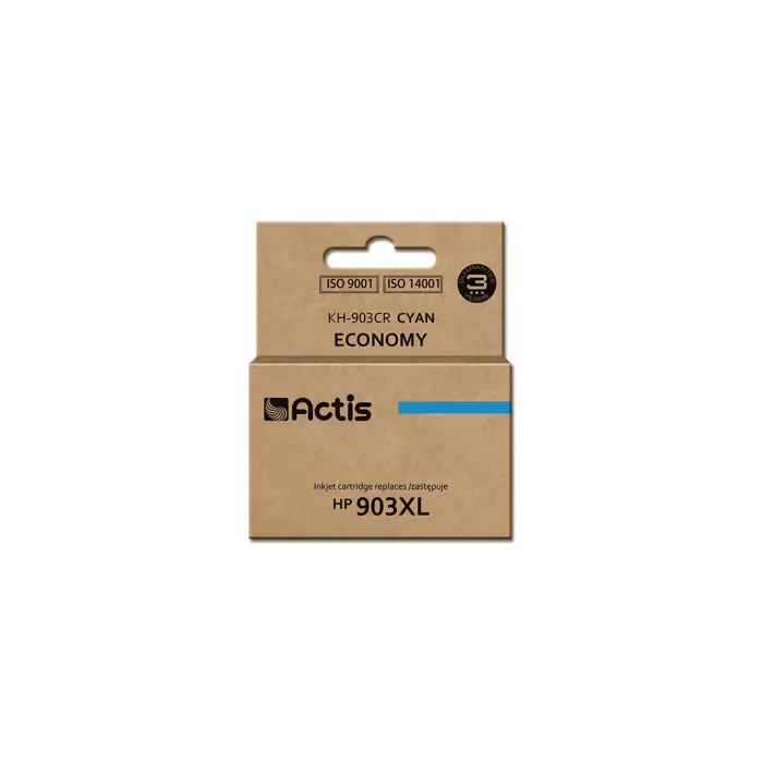 Actis KH-903CR ink (replacement for HP 903XL T6M03AE; Standard; 12 ml; cyan) - New Chip