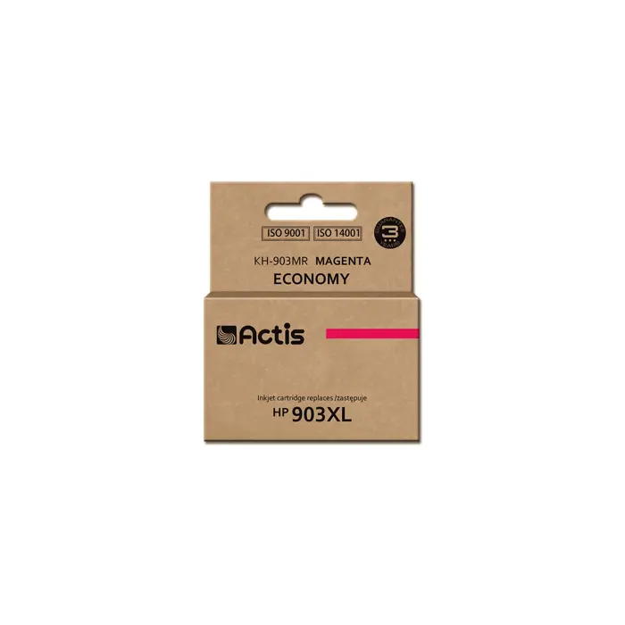 Actis KH-903MR ink (replacement for HP 903XL T6M07AE; Standard; 12 ml; magenta) - New Chip