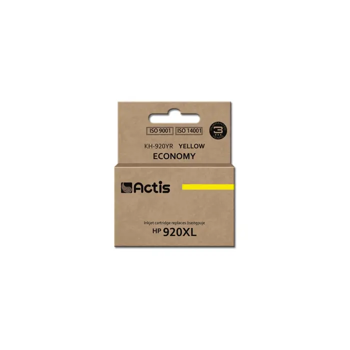 Actis KH-920YR ink (replacement for HP 920XL CD974AE; Standard; 12 ml; yellow)