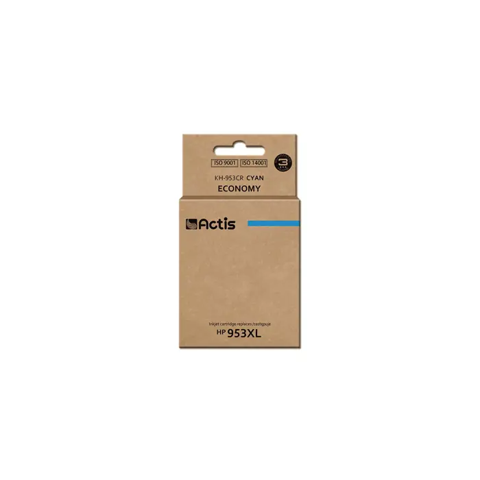 Actis KH-953CR Ink Cartridge (replacement for HP 953XL F6U16AE; Standard; 25ml; blue) - New Chip