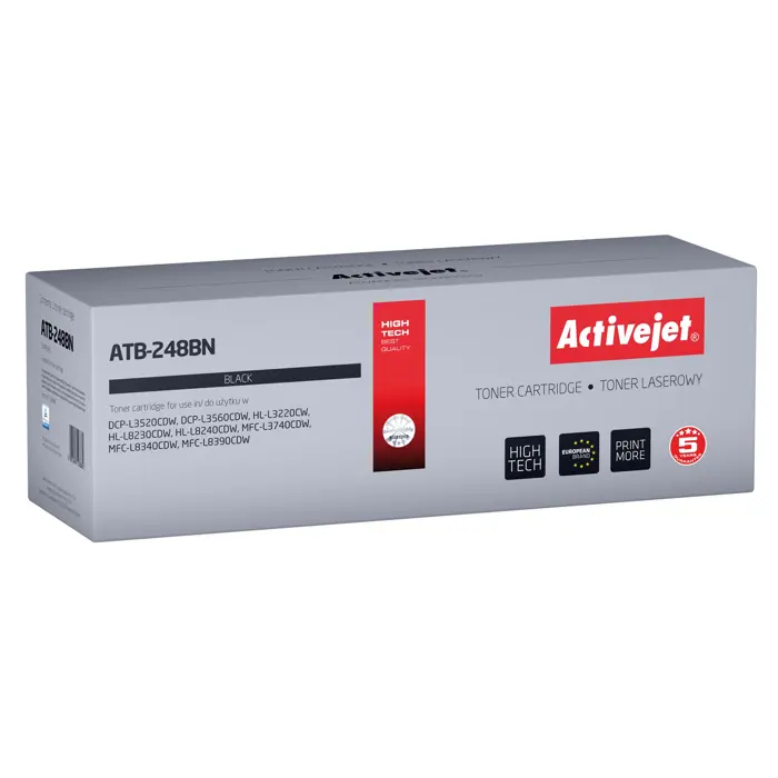 Activejet ATB-248BN toner for Brother printers (replacement Brother TN248BK; Supreme; 1000 pages; black)