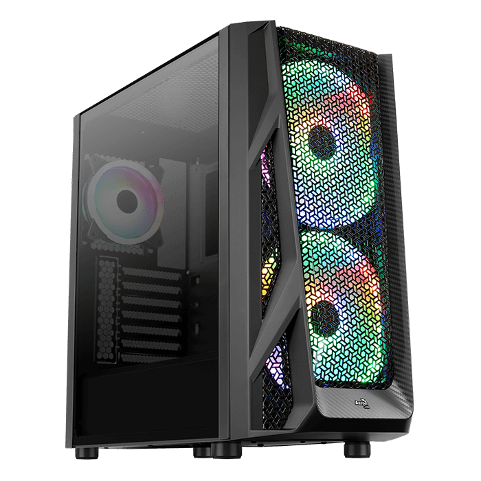 Aerocool AirHawk Duo Midi-Tower, Tempered Glass - schwarz-ACCM-PB19033.11