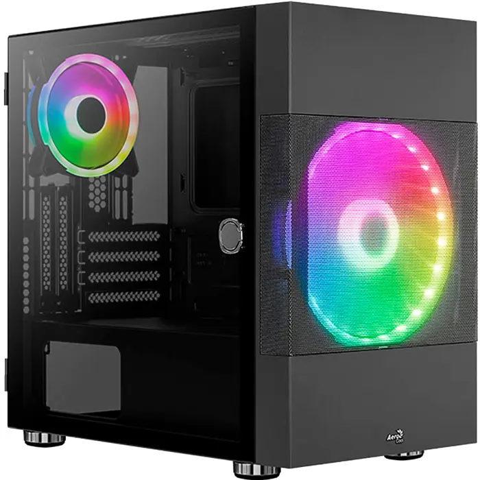 Aerocool Atomic V2 Midi-Tower, Tempered Glass - schwarz-ACCS-PV26123.11