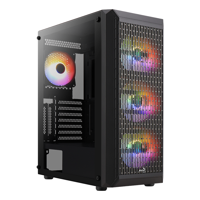 Aerocool Beam-G-BK-v1 Midi-Tower, Tempered Glass - schwarz-ACCM-PV37013.11