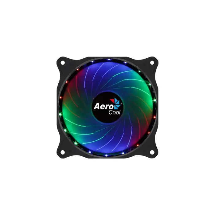 Aerocool COSMO12FRGB PC Fan 12cm LED RGB Molex Connector Silent Black