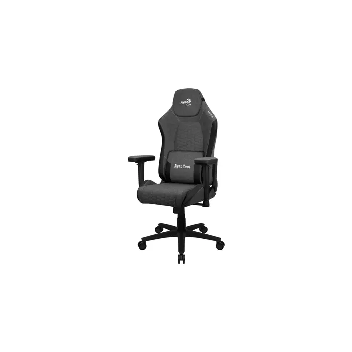 Aerocool CROWNASHBK, Ergonomic Gaming Chair, Adjustable Cushions, AeroWeave Technology, Black