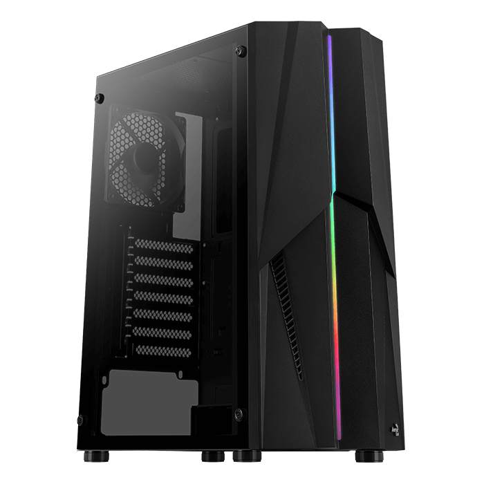 Aerocool Mecha v1 Midi-Tower, RGB, Tempered Glass - schwarz-ACCM-PV28013.11