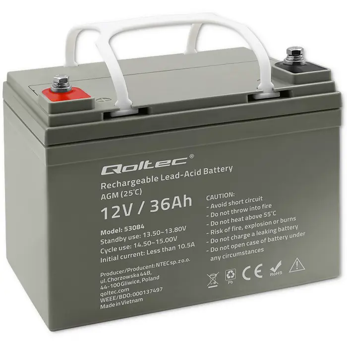 AGM battery 12V 36Ah     max. 540A