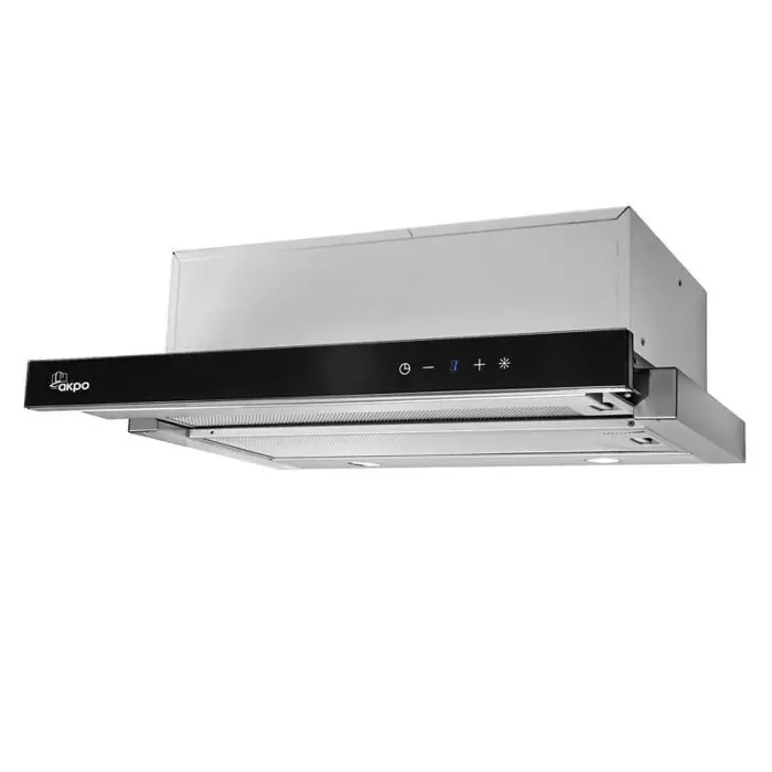 Akpo WK-7 Light Glass Touch 60 Under-cabinet cooker hood Black, Inox