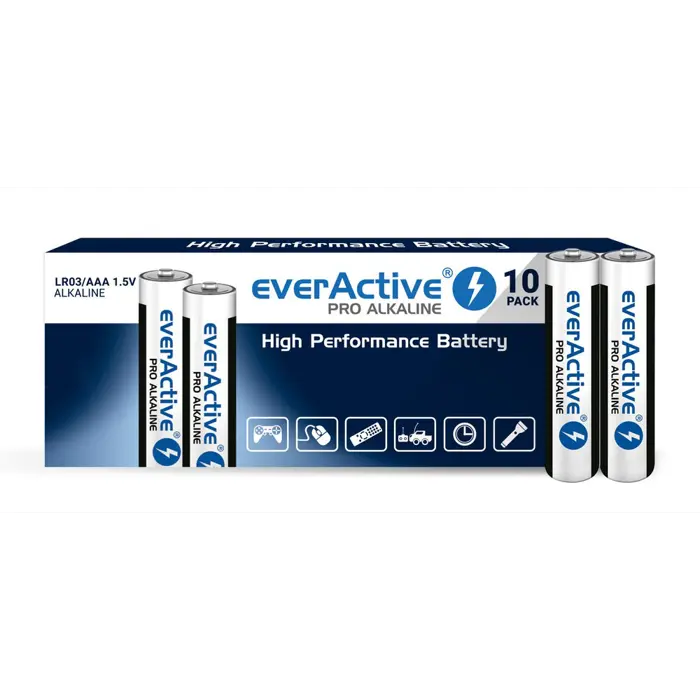 Alkaline batteries everActive Pro Alkaline LR03 AAA - shrink pack - 10 pieces