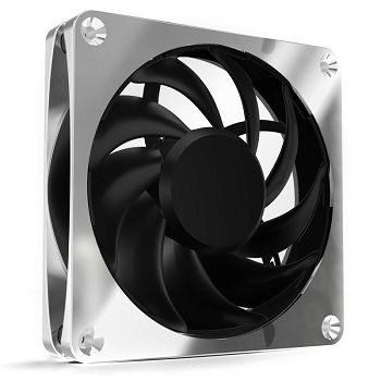 Alphacool Apex Stealth metal fan 120 mm, 2,000 rpm - chrome 13818