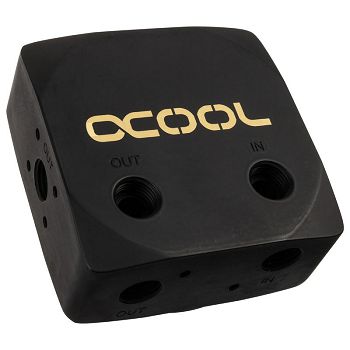 Alphacool Eisdecke D5 brass top - deep black 13320