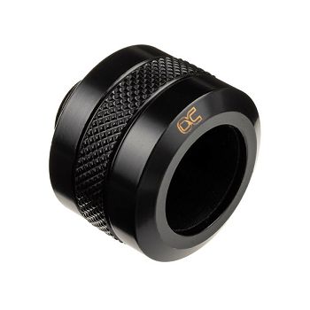 Alphacool Icicle Pro Connection 16mm Hardtube Fitting G1/4 - black 17473